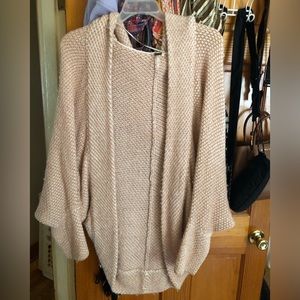 free people coco cocoon open oversized slouchy hooded cardigan